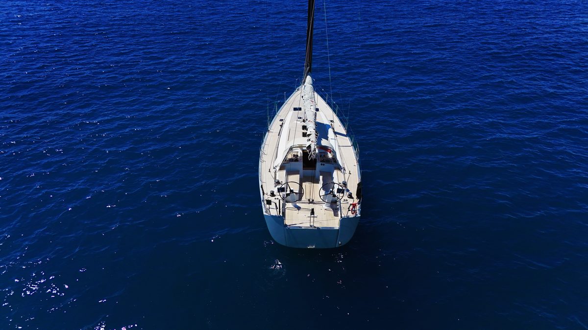 Grand Soleil 50 — veduta aerea in navigazione